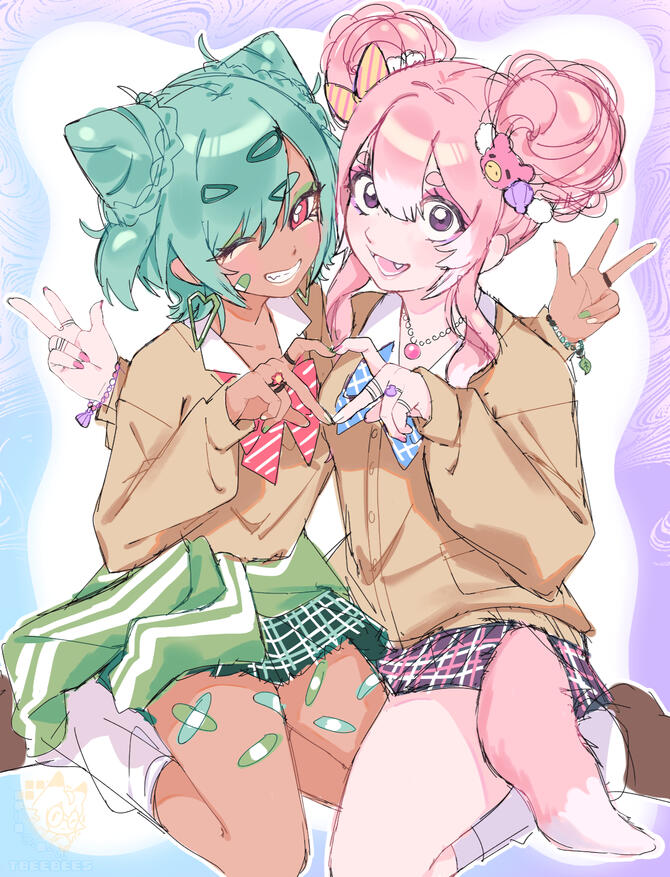 Gyaru Bulbasaur &amp; Slowpoke
